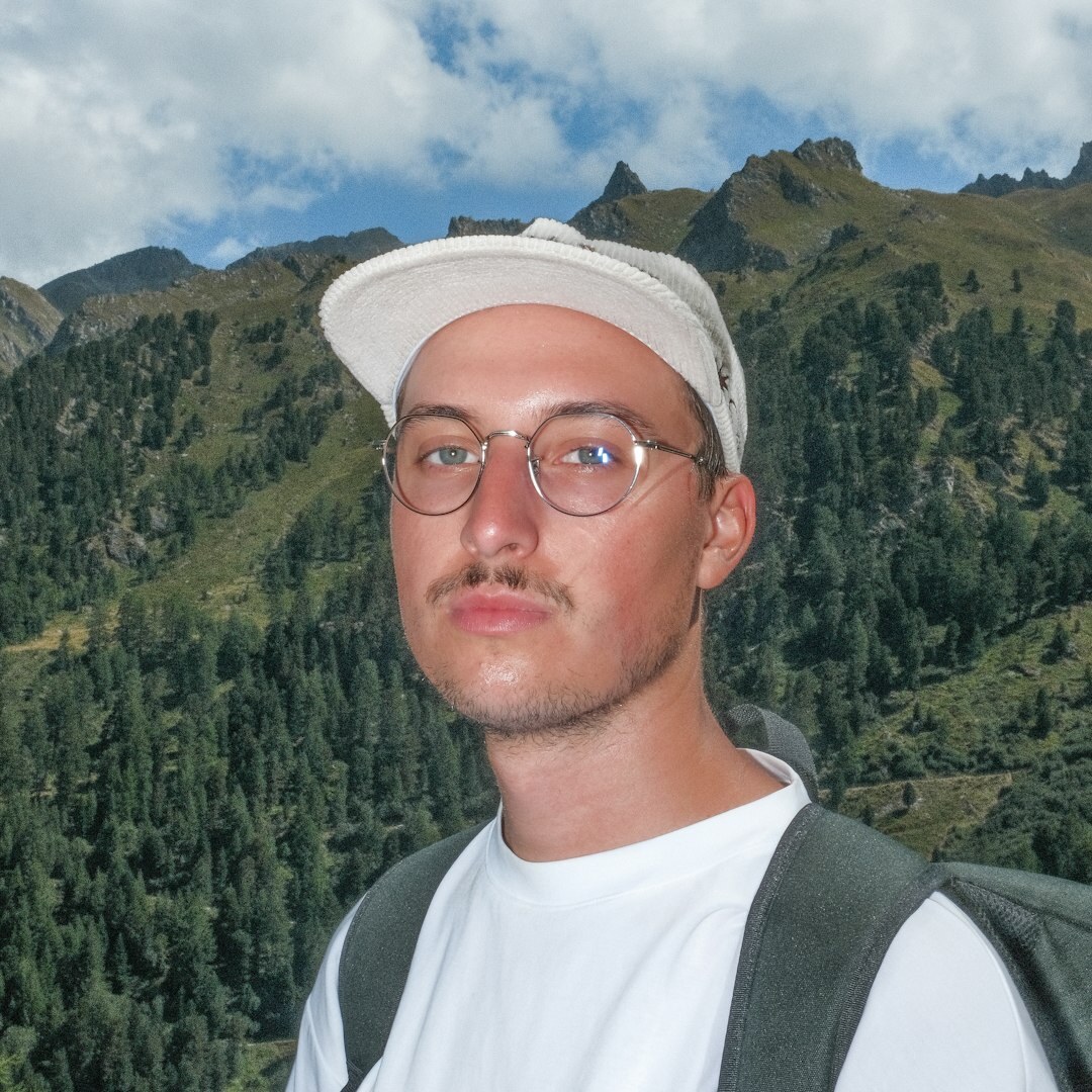 Studio portrait of a swiss male photographer in his thirties